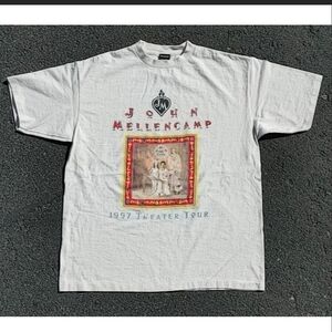 Vintage 1997 John Mellencamp Theater Tour Shirt XL Polygram Merch Rock 90s